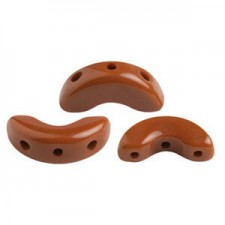 Les perles par Puca® Arcos beads Opaque chocolate 13600